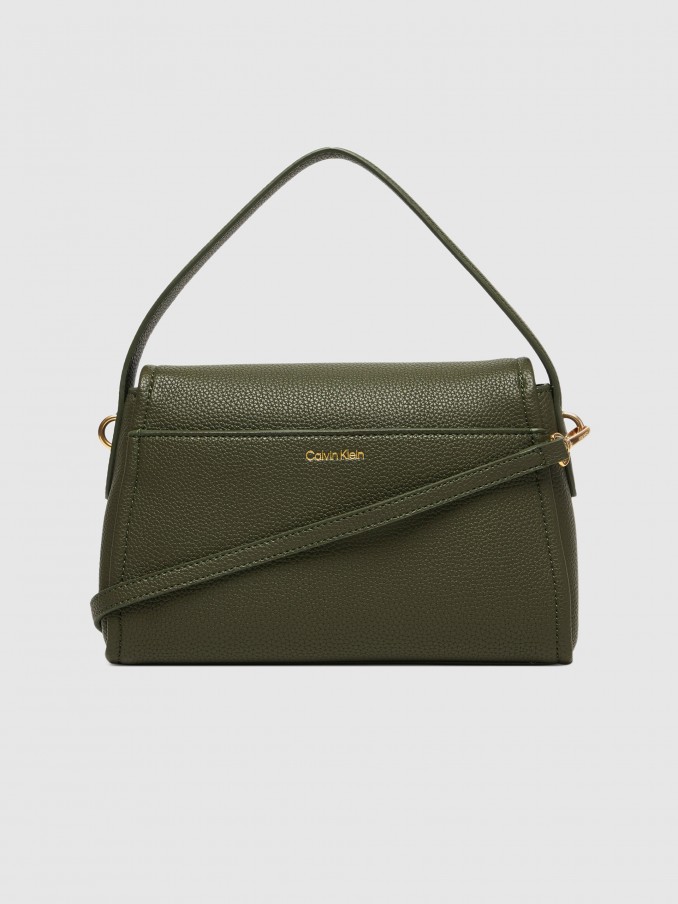 Mala Calvin Klein Mulher Emblem Hw Pebble Shoulder Bag 25