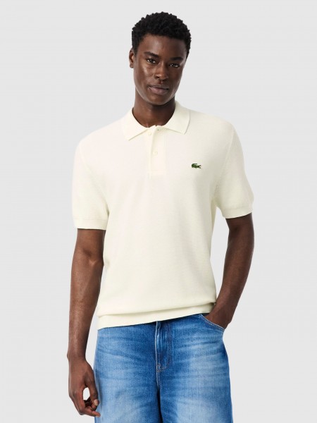 Polo Shirt Man Cream Lacoste
