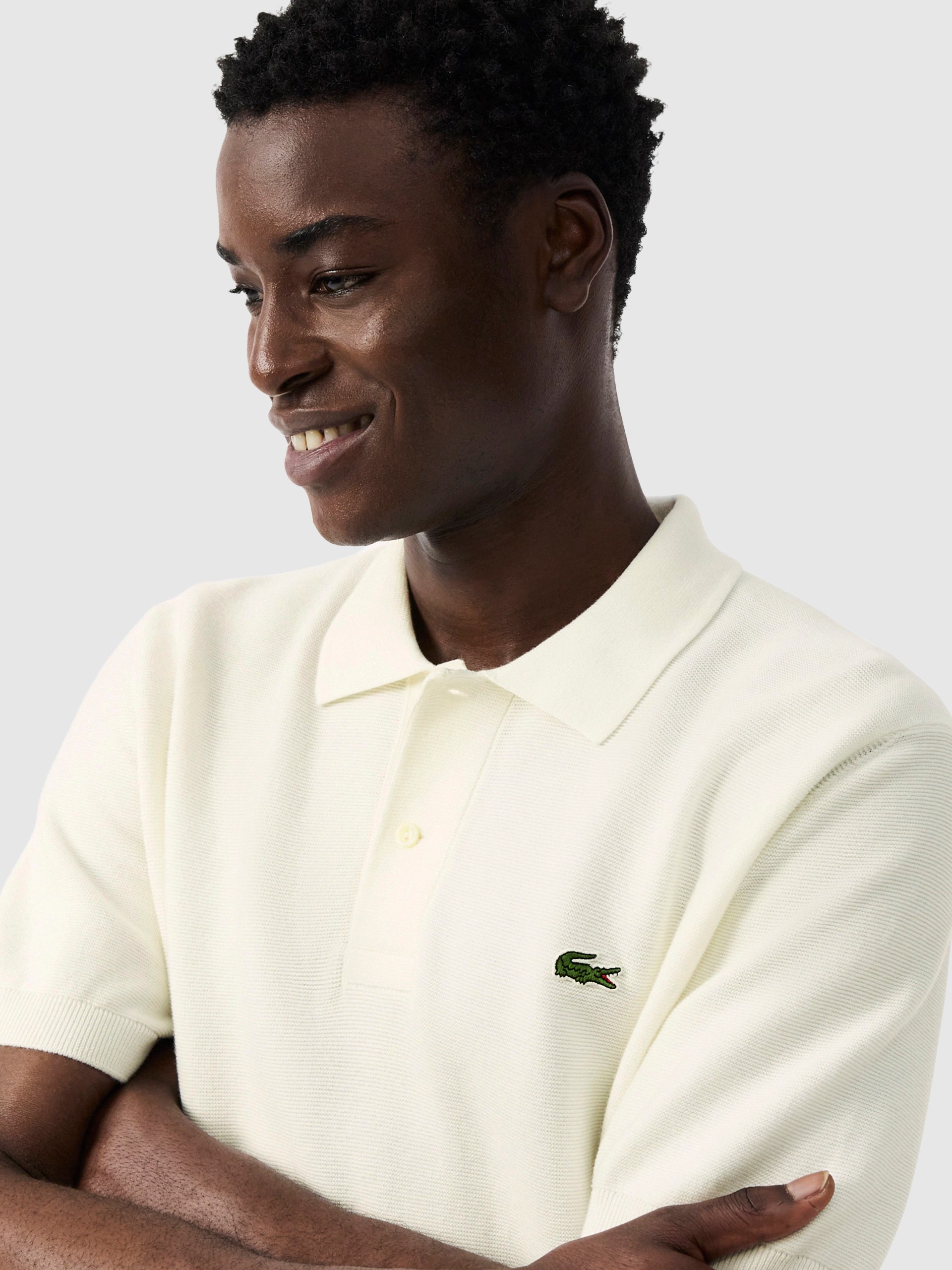 Polo Shirt Man Cream Lacoste