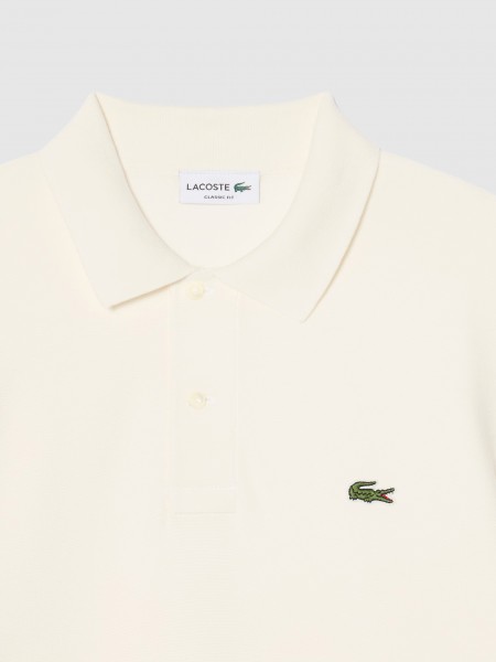 Polo Shirt Man Cream Lacoste