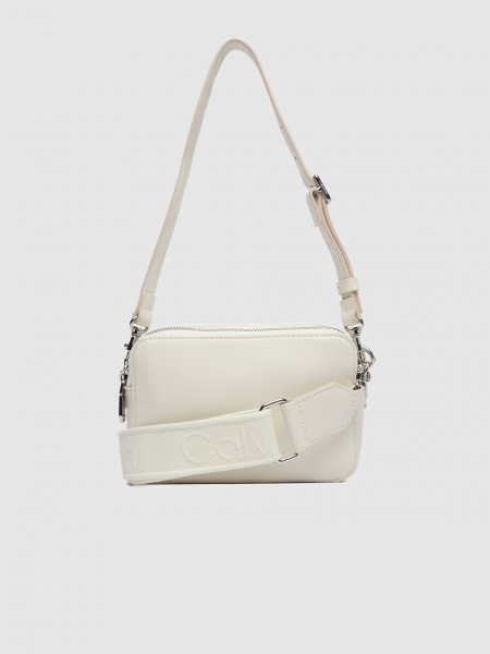 Mala Calvin Klein Mulher Webbing Double Strap Camera Bag