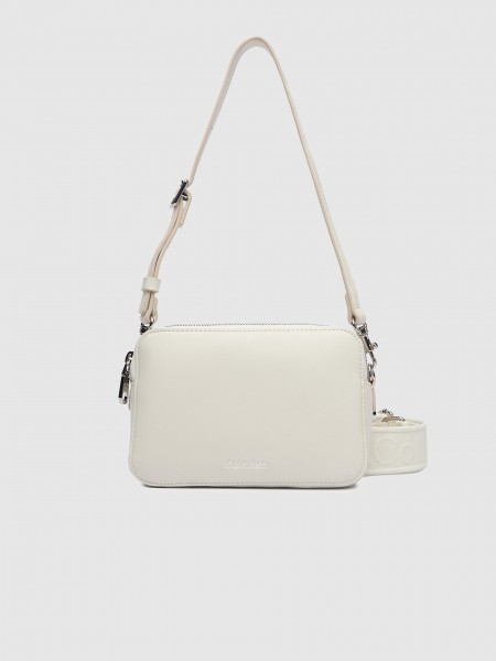 Mala Calvin Klein Mulher Webbing Double Strap Camera Bag