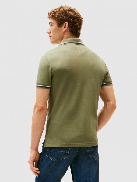 Polo Tommy Hilfiger Homem Tipped Slim Fit Seasonal Polo