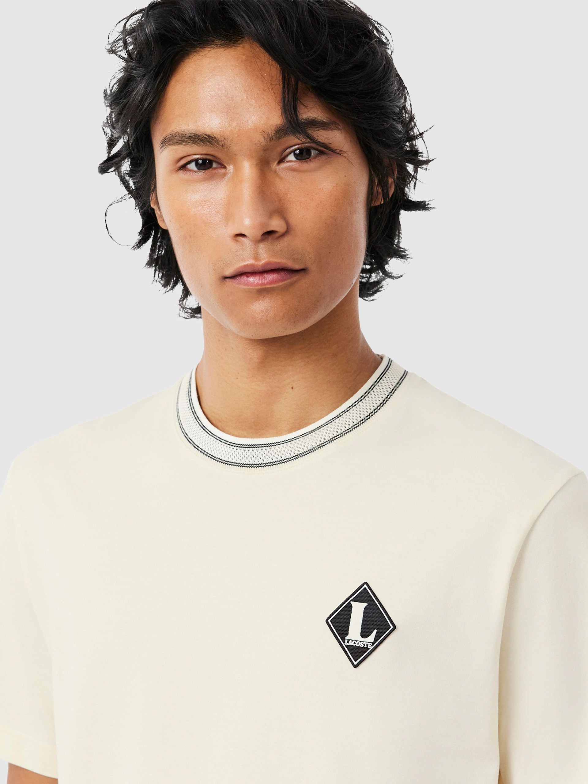 T-Shirt Lacoste Homem French Made Badge Accent Cotton Tshirt