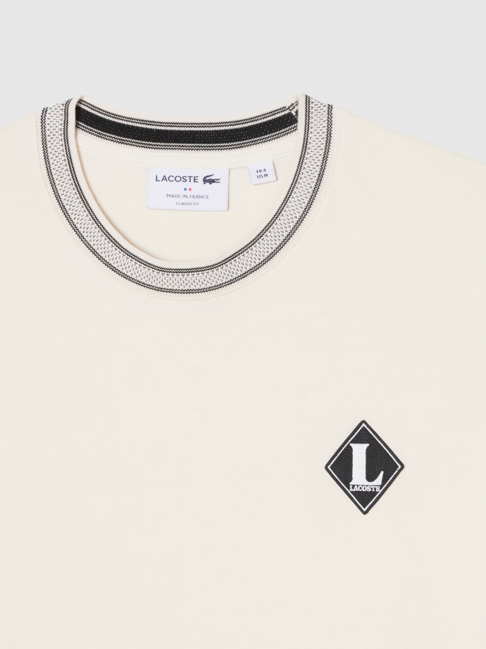 T-Shirt Lacoste Homem French Made Badge Accent Cotton Tshirt