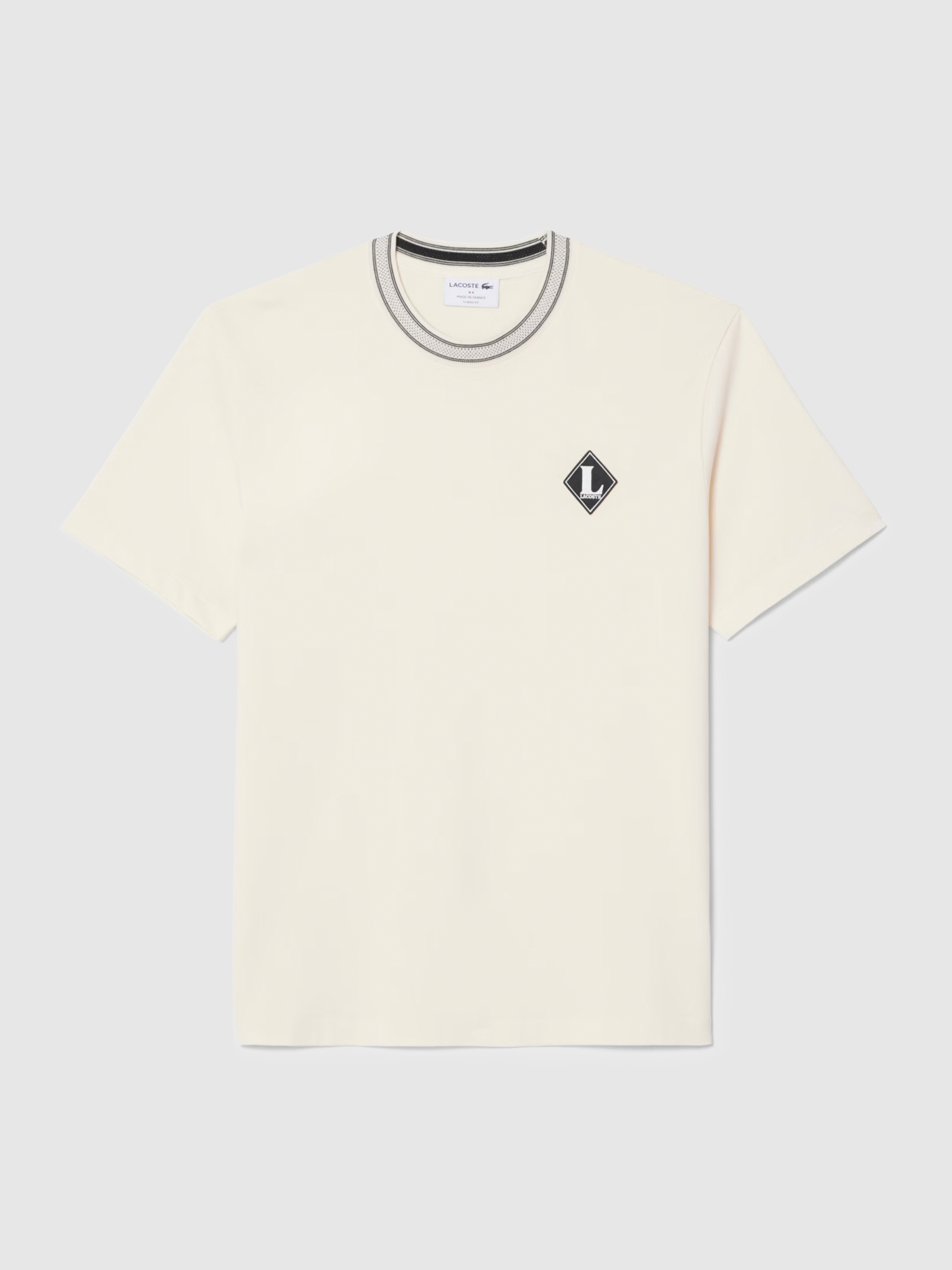 T-Shirt Lacoste Homem French Made Badge Accent Cotton Tshirt