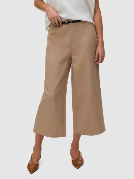 Pantalones Mujer Beige Vero Moda