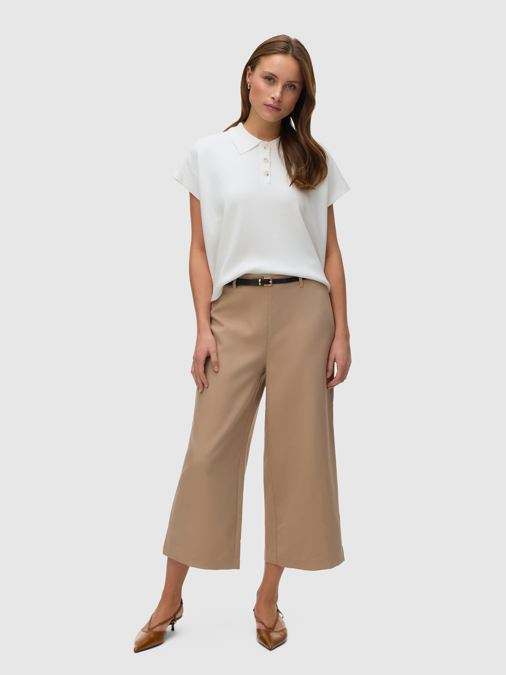 Pantalones Mujer Beige Vero Moda