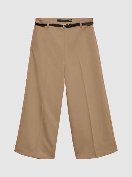 Pantalones Mujer Beige Vero Moda