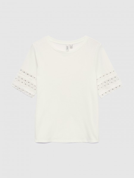 T-Shirt Woman White Vero Moda