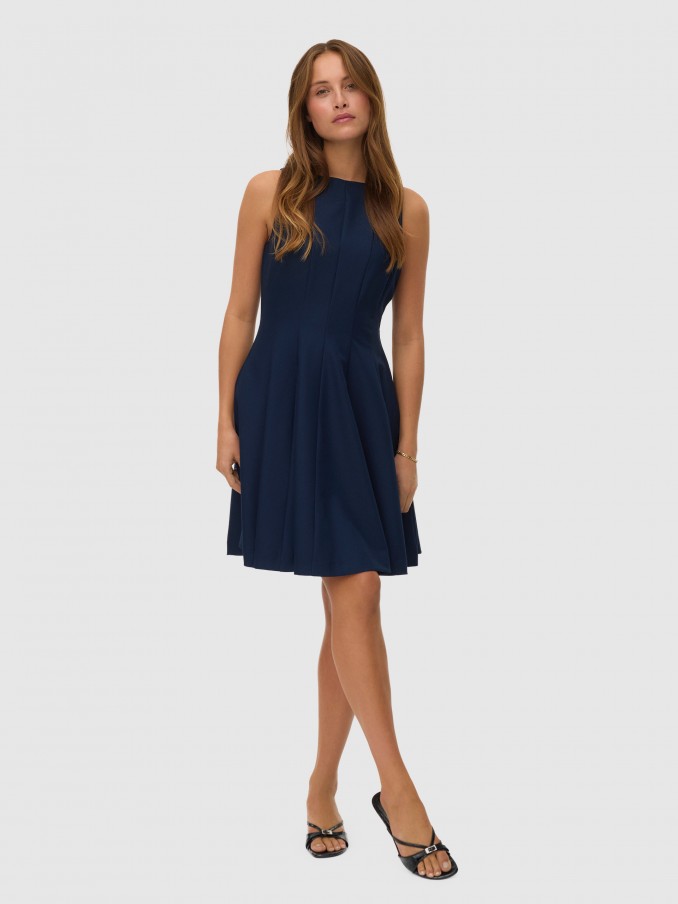 Dress Woman Navy Blue Vero Moda
