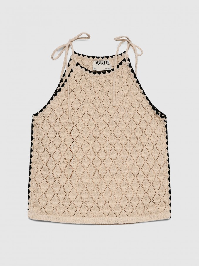 Blusa Mujer Crema Vero Moda
