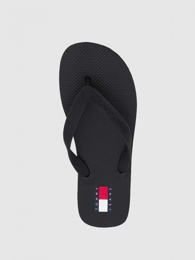 Flip Flops Man Black Tommy Hilfiger Footwear