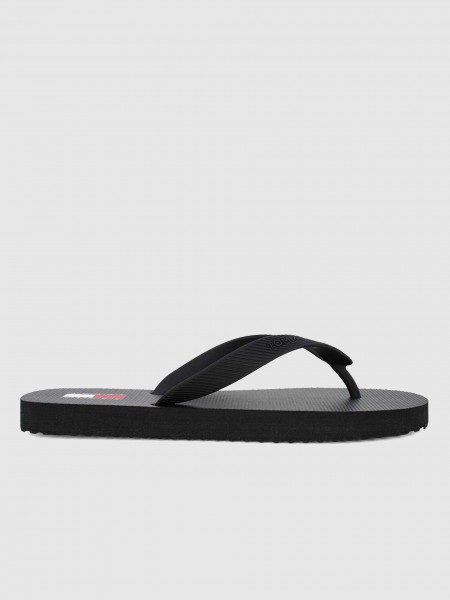 Flip Flops Man Black Tommy Hilfiger Footwear