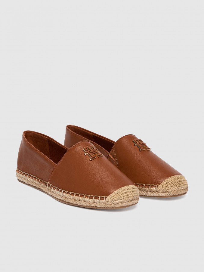 Espadrilles Woman Camel Tommy Hilfiger Footwear