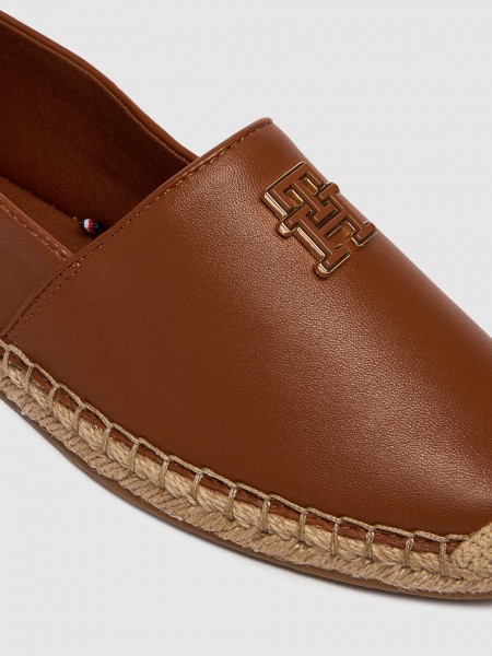 Espadrilles Woman Camel Tommy Hilfiger Footwear