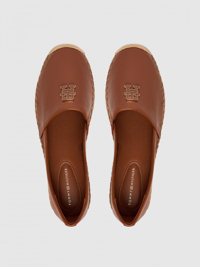 Espadrilles Woman Camel Tommy Hilfiger Footwear
