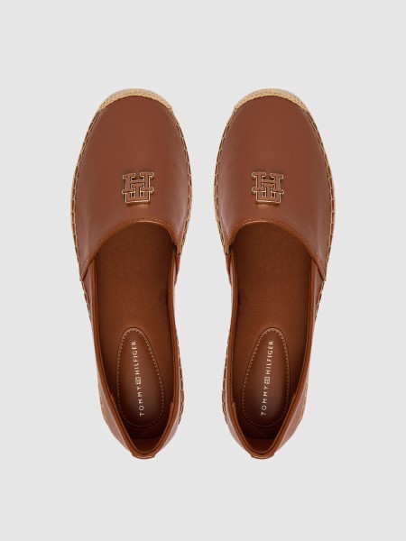 Espadrilles Woman Camel Tommy Hilfiger Footwear