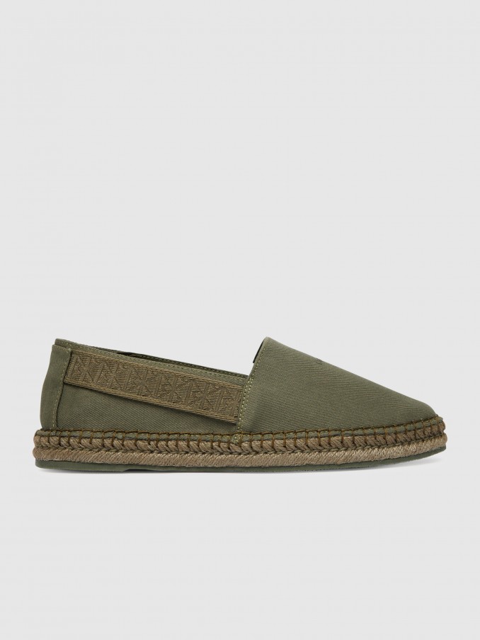 Alpargatas Hombre Verde Calvin Klein