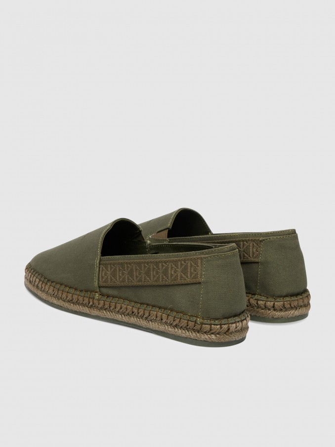 Alpargatas Hombre Verde Calvin Klein