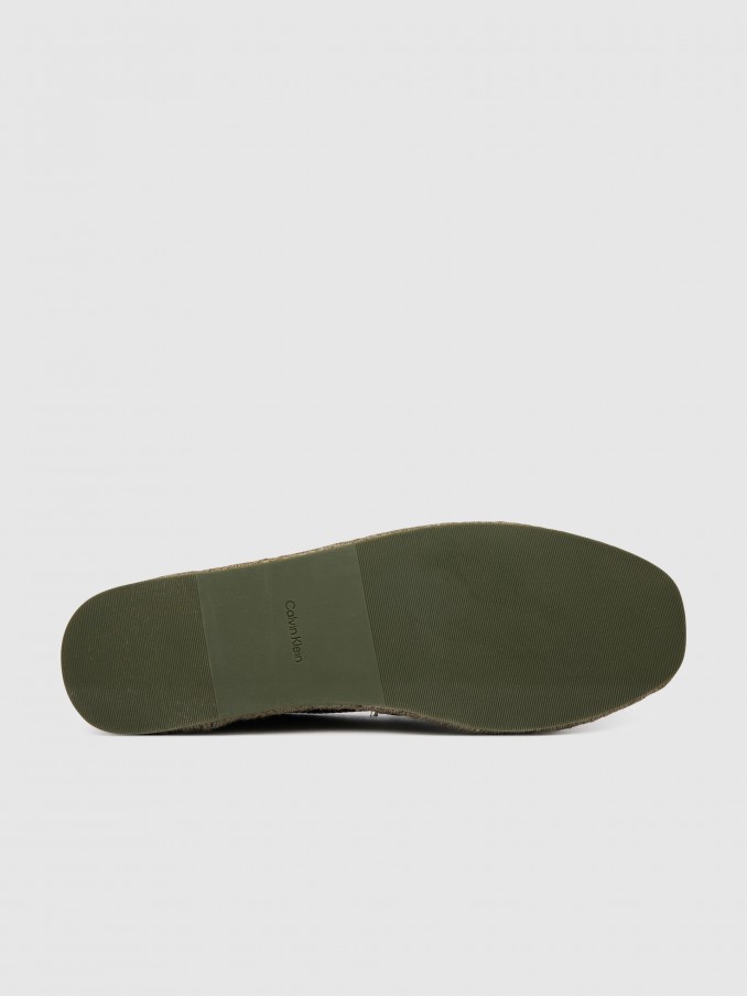 Alpargatas Hombre Verde Calvin Klein