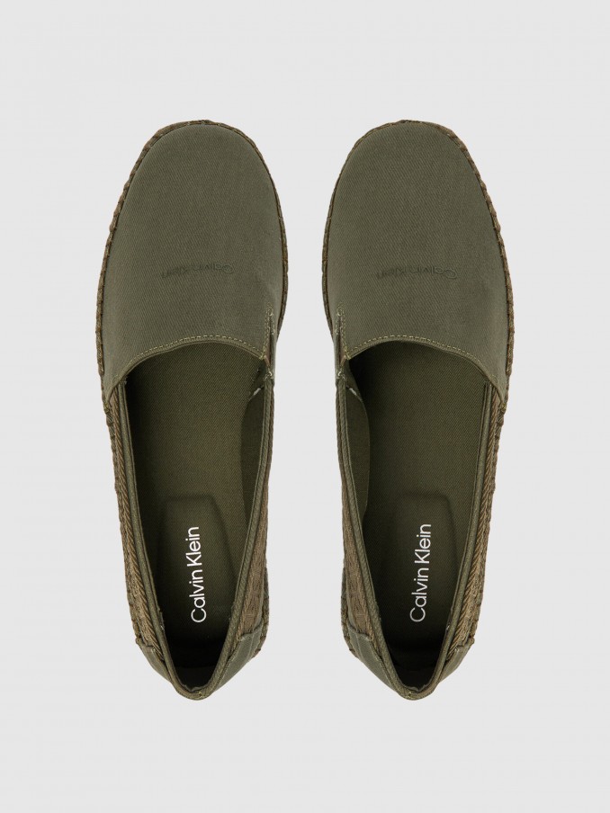 Alpargatas Hombre Verde Calvin Klein