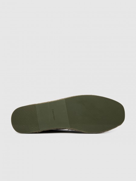 Espadrilles Man Green Calvin Klein