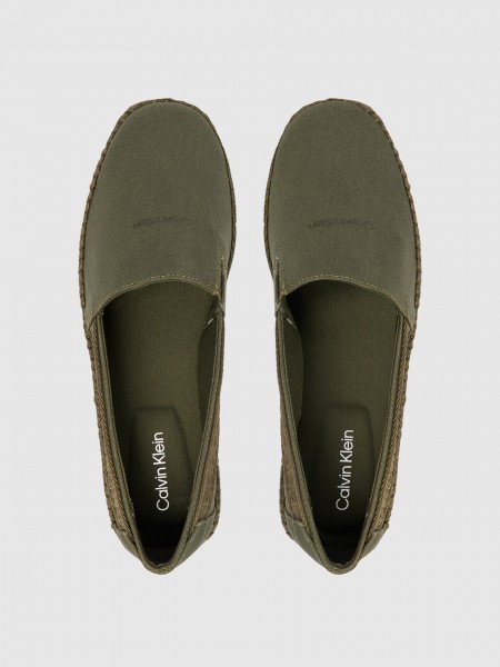 Espadrilles Man Green Calvin Klein