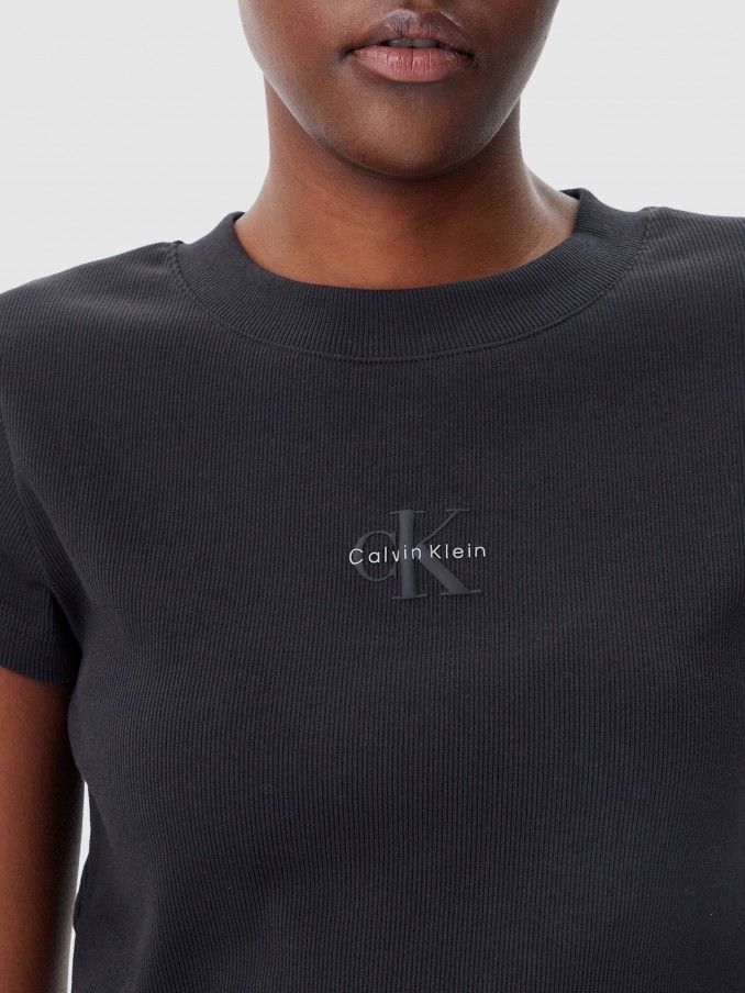 Camiseta Mujer Negro Calvin Klein