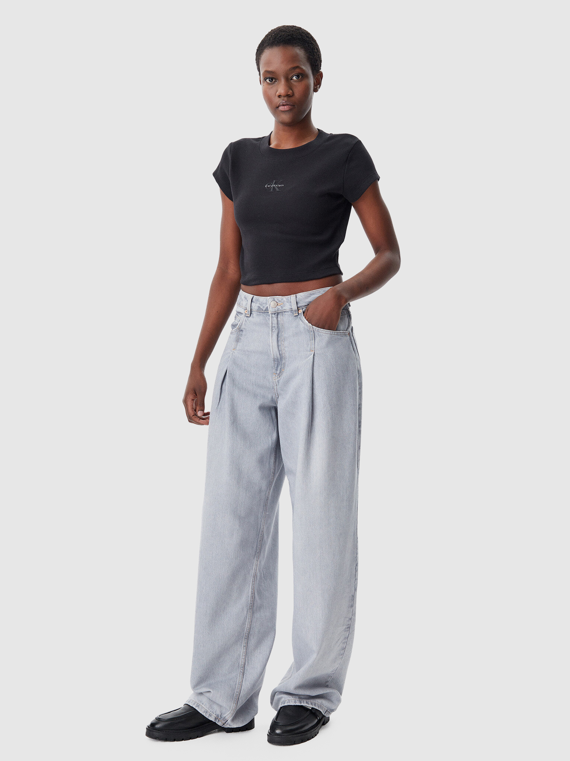Camiseta Mujer Negro Calvin Klein