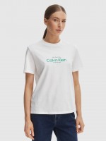 Camiseta Mujer Blanco Calvin Klein Camiseta Mujer Blanco Calvin Klein