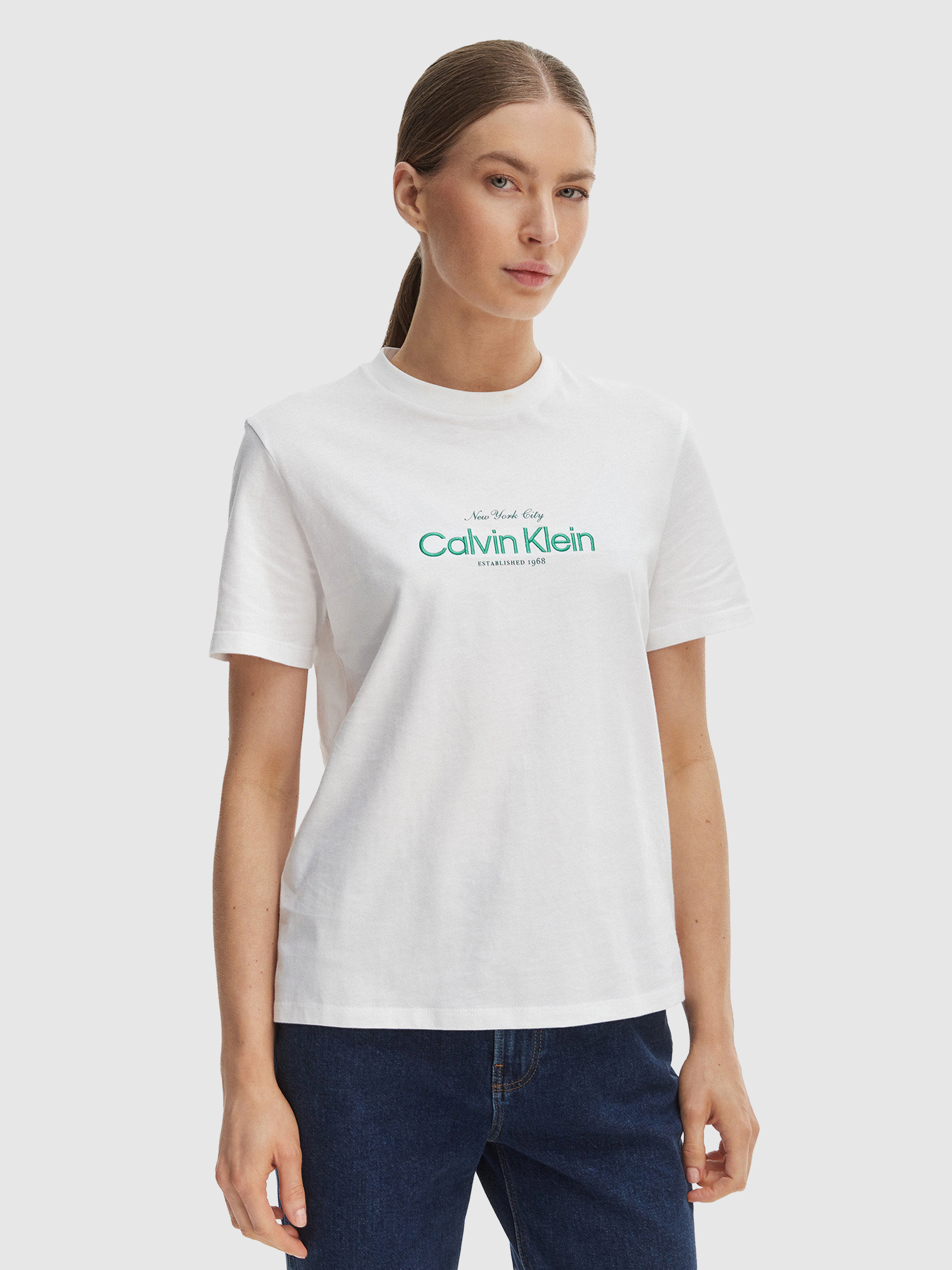 Camiseta Mujer Blanco Calvin Klein