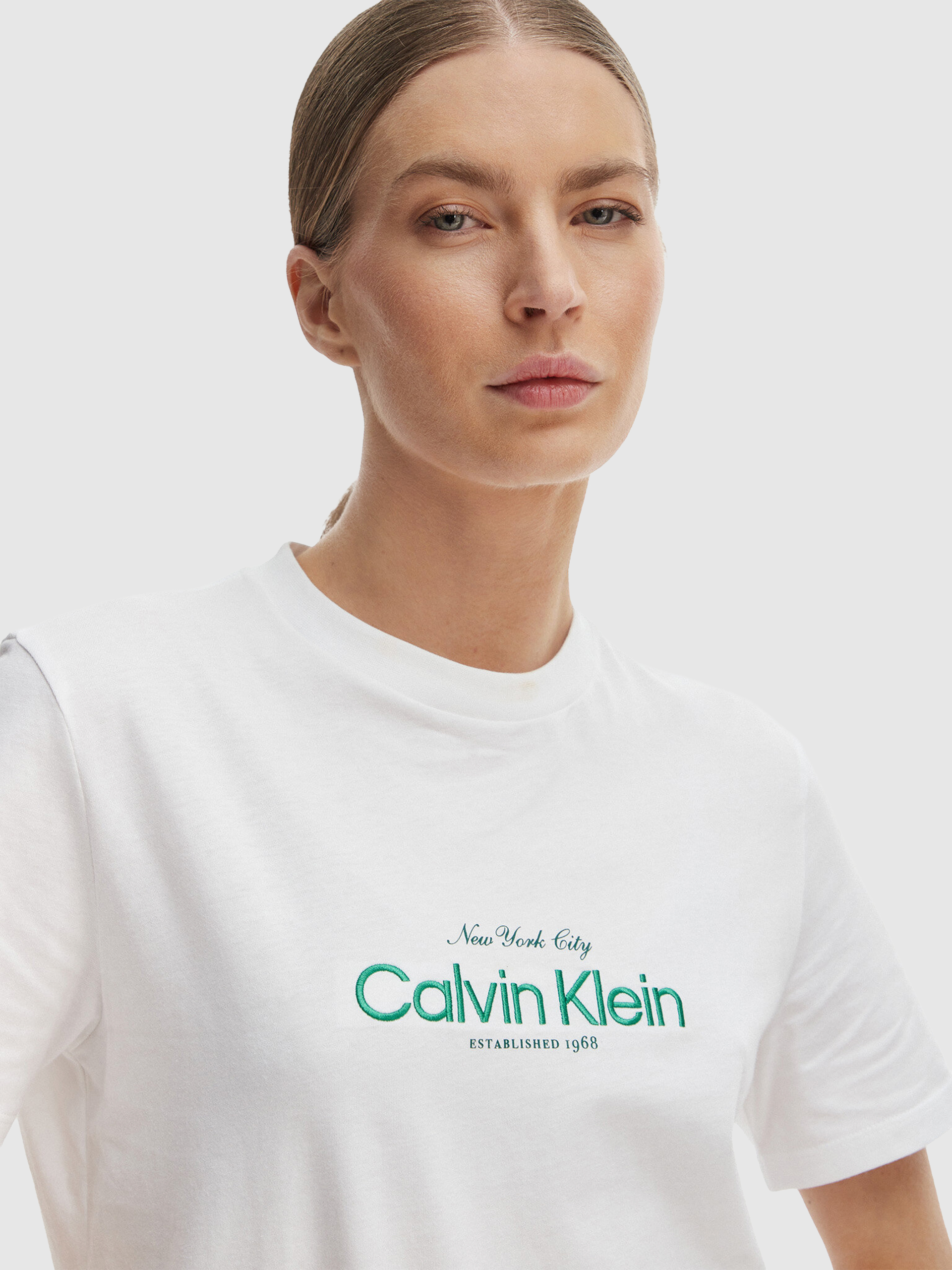 Camiseta Mujer Blanco Calvin Klein