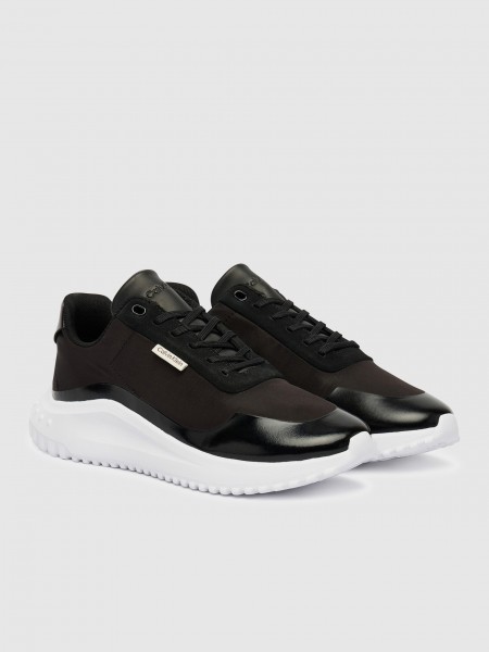 Sapatilha Calvin Klein Mulher Eva Runner Lace Up Mat Mix