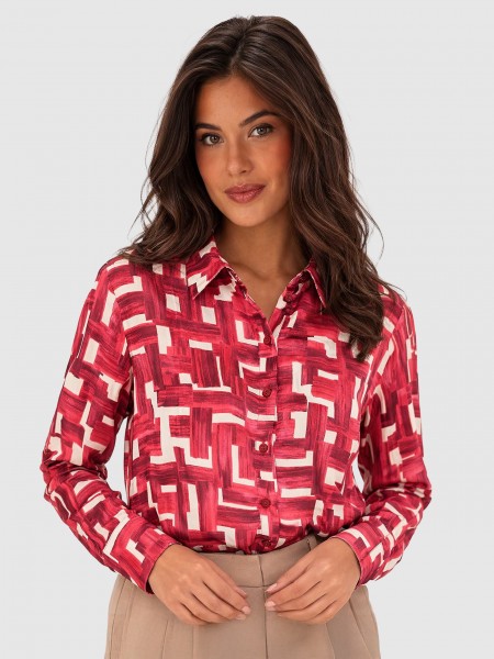 Camisa Vero Moda Mulher Vmidy L/s Shirt Wvn Btq