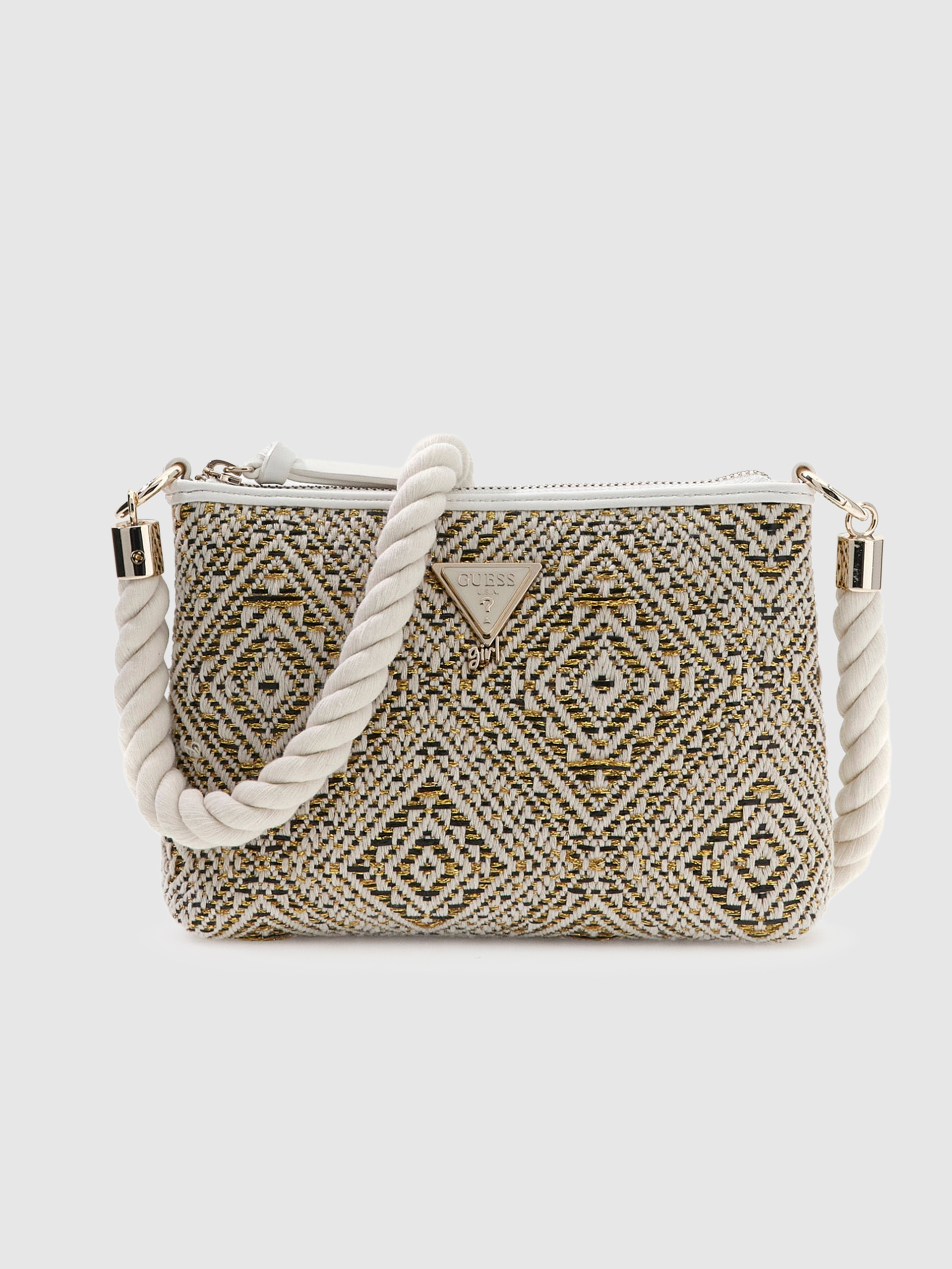 Mala Guess Menina Jacquard Mini Crossbody Bag