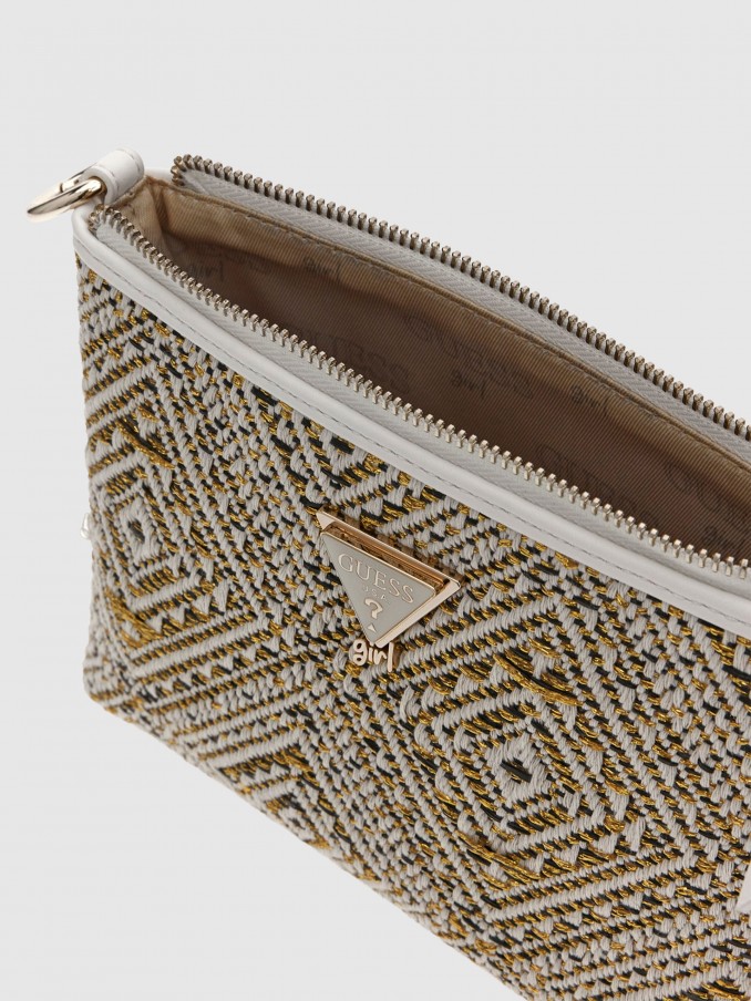 Mala Guess Menina Jacquard Mini Crossbody Bag