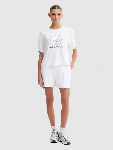 Cal��es Guess Mulher Sarah Pique Shorts