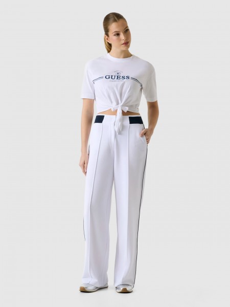 T-Shirt Guess Mulher Cn Ss Bow T-Shirt
