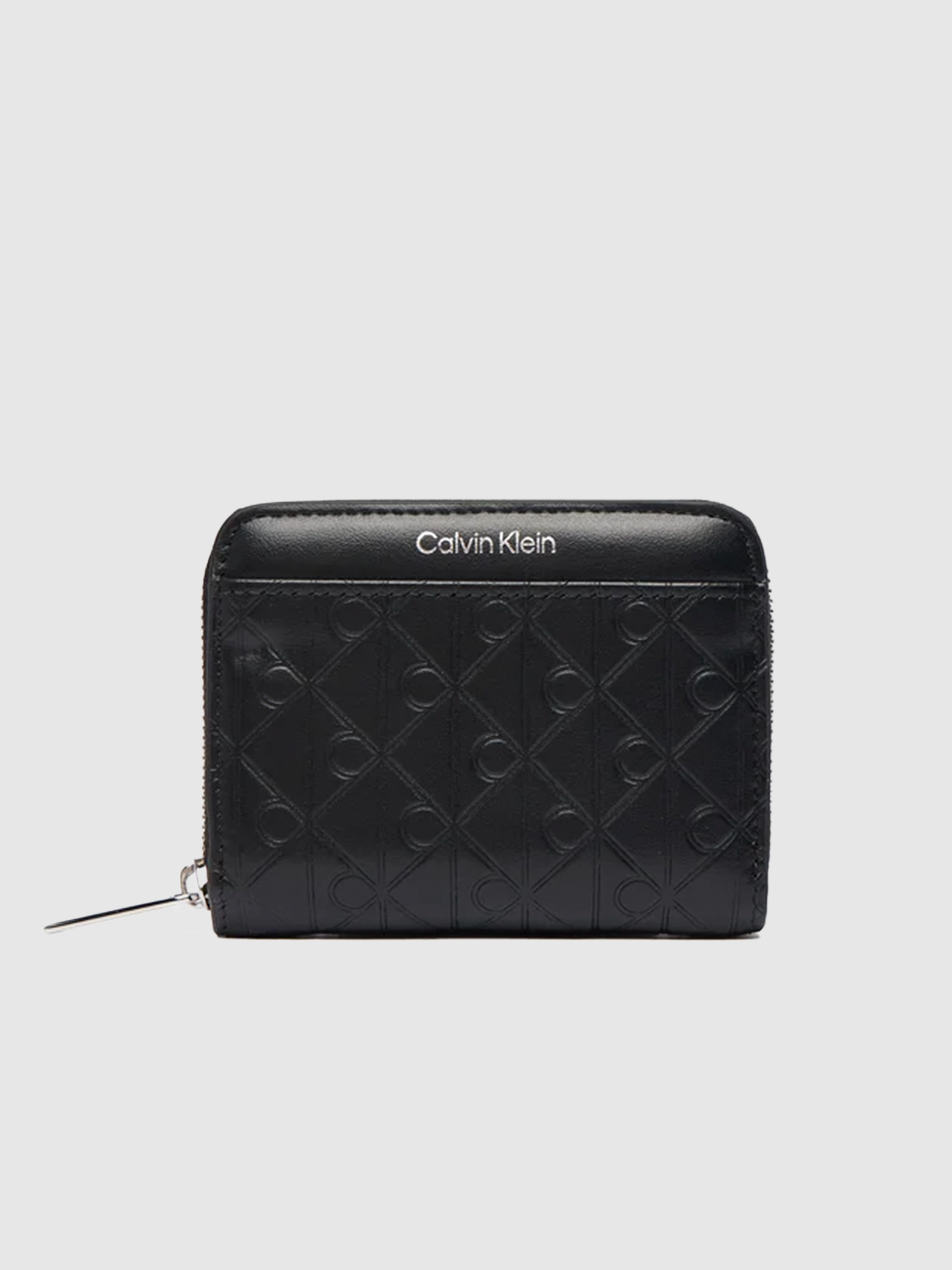 Carteira Calvin Klein Mulher Emblem Aop Embossed Zip Around