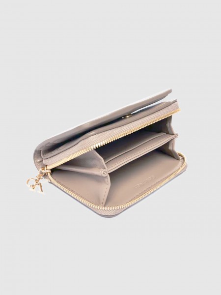 Carteira Calvin Klein Mulher Ck Medium Flap Zip Around