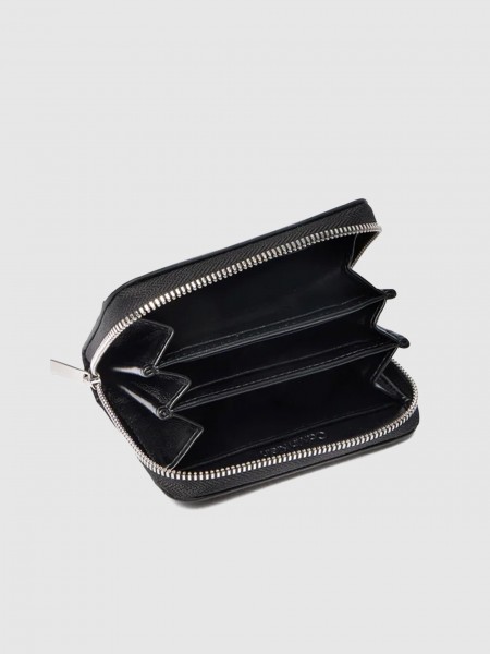 Carteira Calvin Klein Mulher Emblem Aop Embossed Zip Around