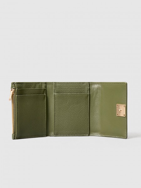 Carteira Calvin Klein Mulher Emblem Hw Pebble Trifold W/zip Carteira Calvin Klein Mulher Emblem Hw Pebble Trifold W/zip