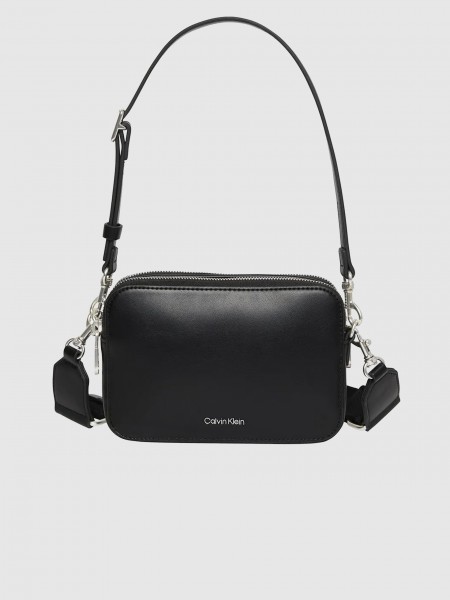 Mala Calvin Klein Mulher Webbing Double Strap Camera Bag