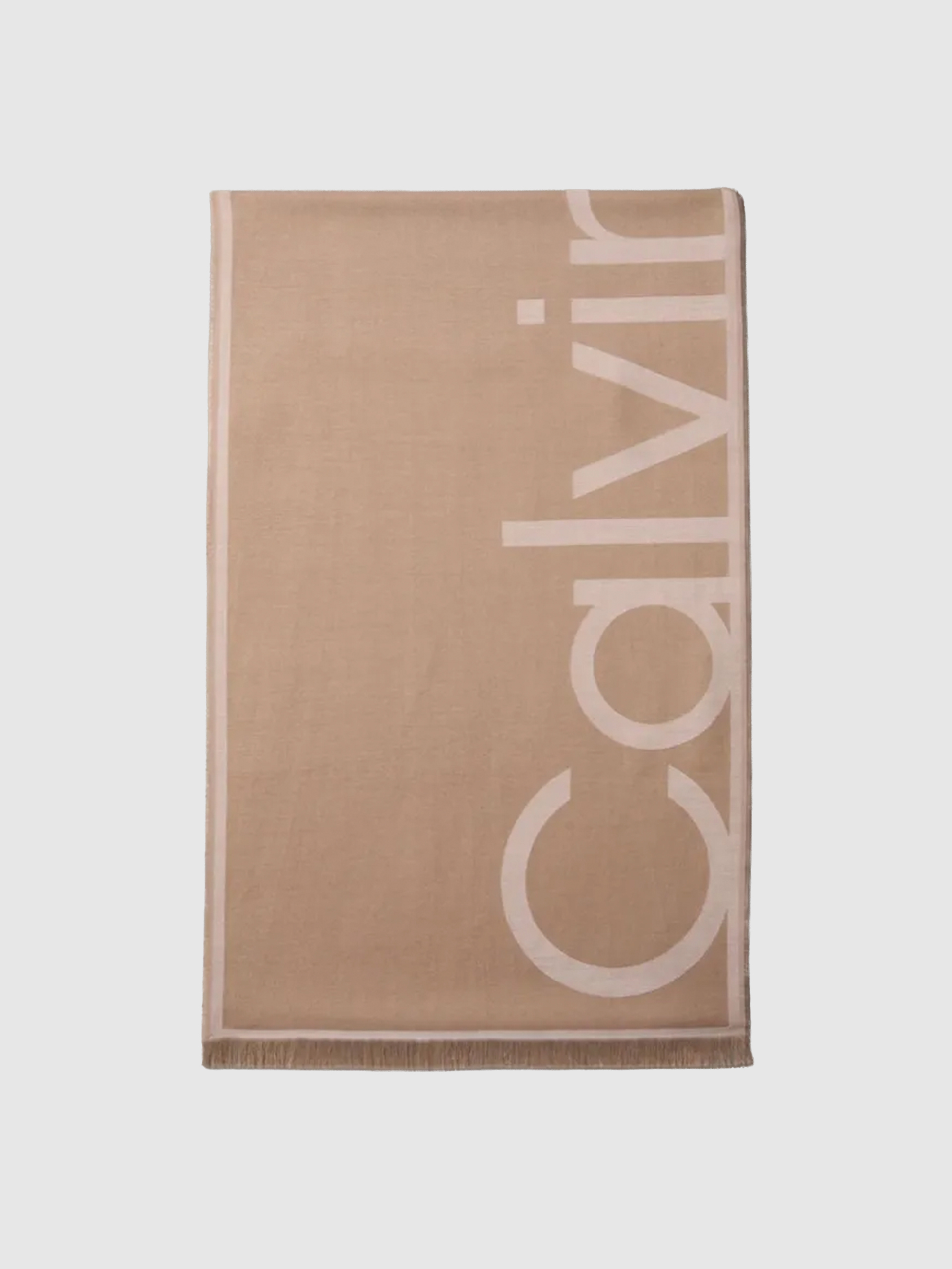 Cachecol Calvin Klein Mulher Oversized Logo Lw Jacquard Stole