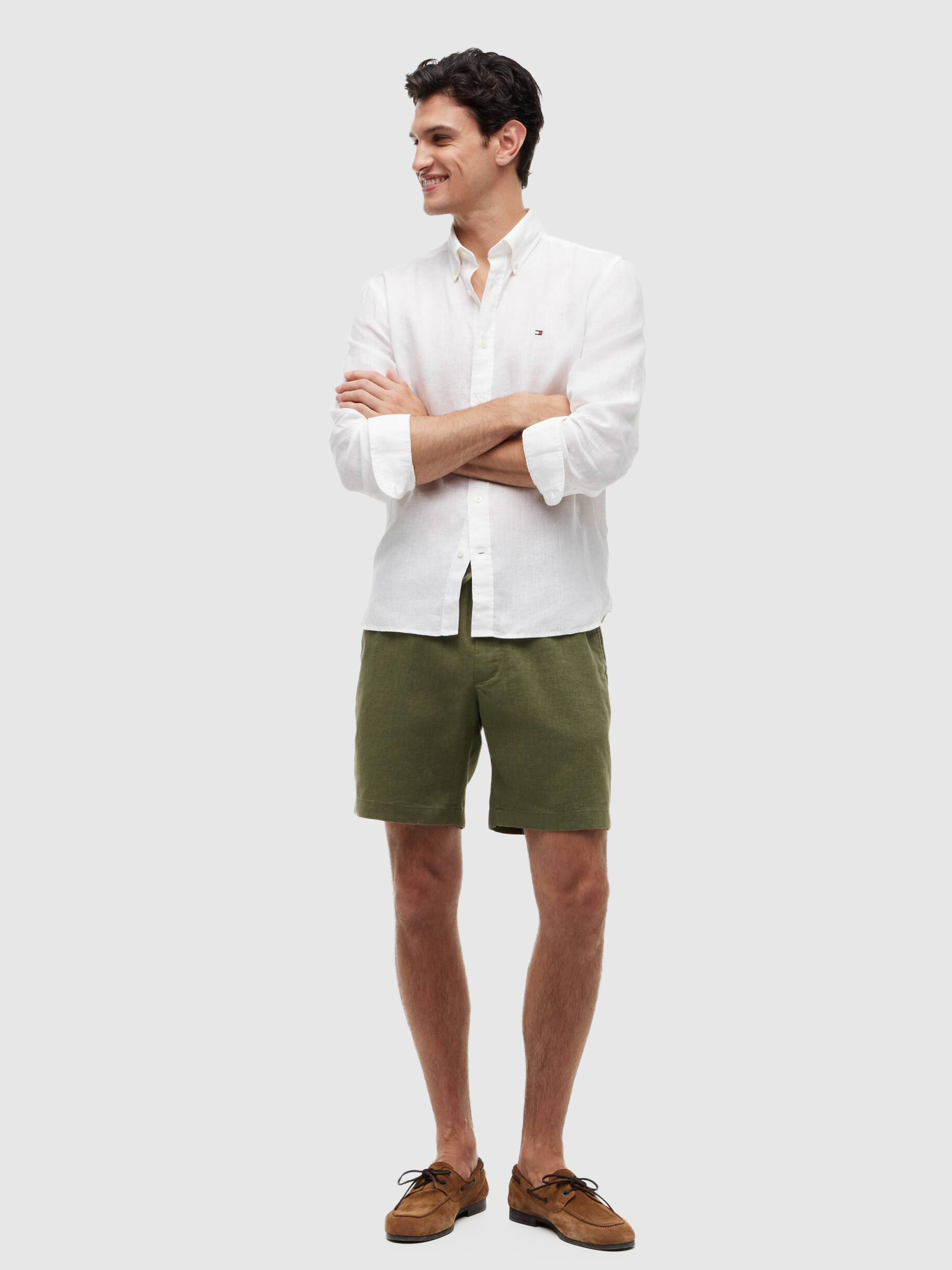 Pantalones Cortos Hombre Verde Tommy Hilfiger
