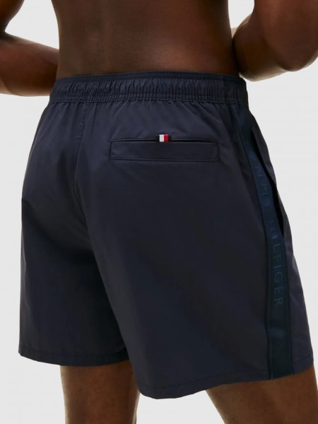 Shorts Man Navy Blue Tommy Hilfiger