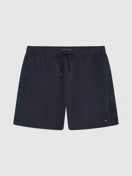 Shorts Man Navy Blue Tommy Hilfiger