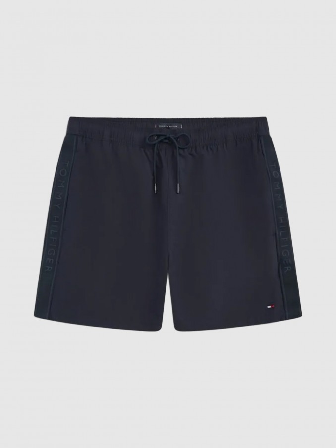 Shorts Man Navy Blue Tommy Hilfiger