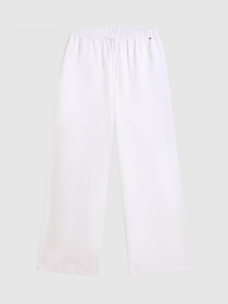 Pants Woman White Tommy Hilfiger Pants Woman White Tommy Hilfiger